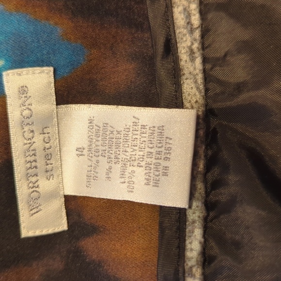 Worthington Stretch Chevron Southwestern feel Swinging Mini - Size 14 - Picture 10 of 12